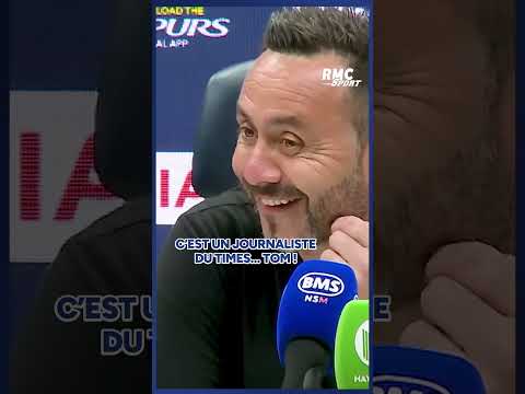 "Je veux lui faire un câlin, pas me battre", scène INSOLITE entre De Zerbi et un journaliste anglais