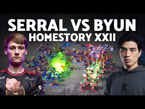 Serral vs Byun: EPIC SERIES! | HomeStory XXII (Bo5 ZvT) - StarCraft 2