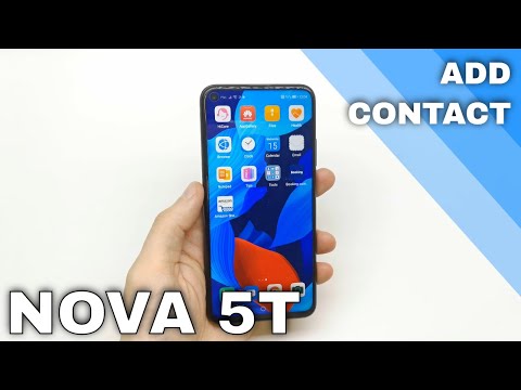 How to add contact in Huawei NOVA 5T