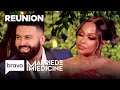 Phaedra S Ex Husband Apollo Makes Surprise Visit At Reunion Married To Medicine S10 E17 Bravo