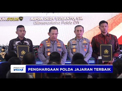 RAKERNIS SDM DAN SLOG POLRI, KAPOLRI BERI PENGHARGAAN POLDA TERBAIK DUKUNG ASTA CITA RI