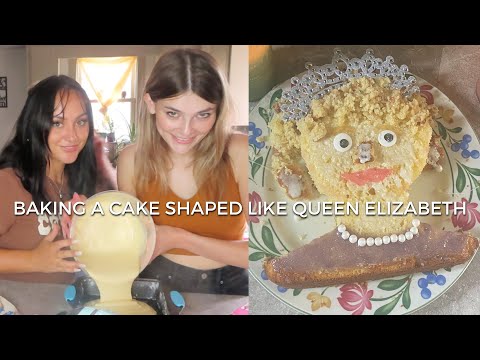 BAKING A CAKE SHAPED LIKE QUEEN ELIZABETH