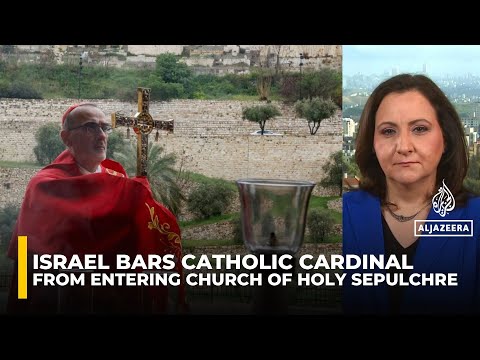 Israeli police block Catholic cardinal from entering Church of the Holy Sepulchre on Palm Sunday