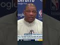 Sixers HC Doc Rivers speaks about the Raptors mindset coming into Game 5 in Philly #shorts