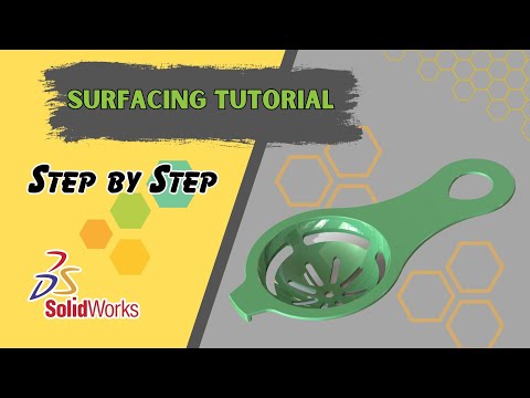 Surface in SOLIDWORKS - plastic part model