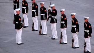 Marines&#39; Silent Drill with an Oops! (&quot;Military Ceremony Fail&quot; ORIGINAL)