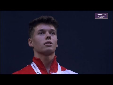 Top 3 in Men's High Bar Final - 2022 Szombathely Gymnastics World Challenge Cup