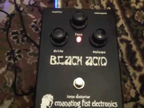 Emanating Fist Electronics Black Acid tone distorter fuzz