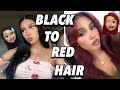 BLACK BOX DYE TO RED HAIR TRANSFORMATION / COLOR OOPS / L'OREAL HICOLOR / CHROMA TRUE REDS