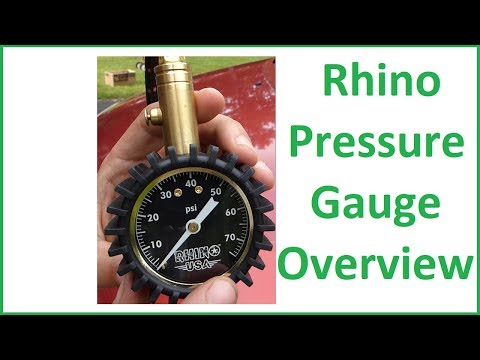 Rhino 75 psi Tire Pressure Gauge Overview (GRLA-GAUGE-75)