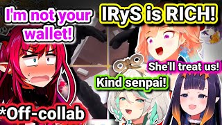 IRyS gets pressured by CC, Kiara and Ina into treating them to expensive meals  |Hololive|