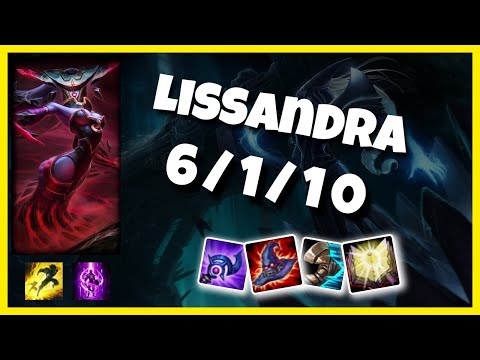 EU Challenger Lissandra MID (6/1/10) vs ORIANNA Gameplay Replay - Patch 10.18