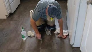 Fixing gaps in your vinyl tile or vinyl plank flooring.