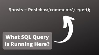 What SQL Queries Are "Under" Eloquent?