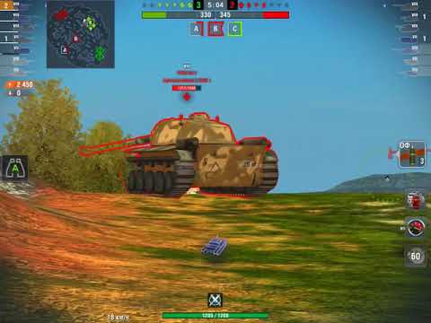 Wot Blitz мастер на Ferdinand  4600 урона и 5 фрагов