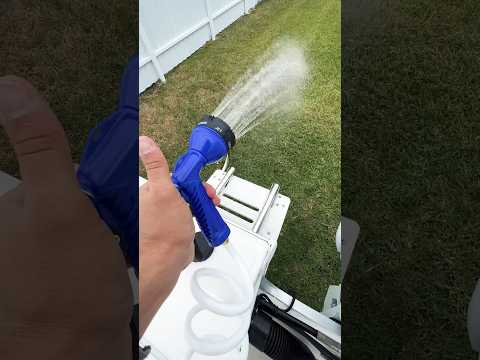 Awesome addition to the boat 🙌🏽 Freshwater washdown set up ✅ #diy #boat #projects
