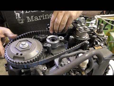 Outboard timing belt replacement