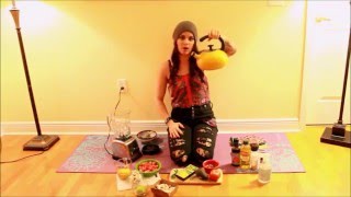 Yoga Mat Cooking Easy! (Winter Shroom Soup) Raw Vegan