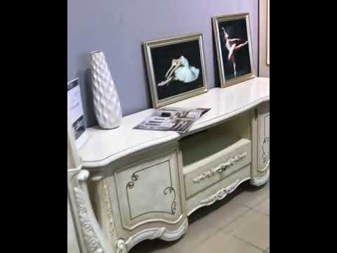 Витрина 0,89 лев. "Джульетта" (МДФ) (Крем Корень глянец/Патина/Стекло) UgMs