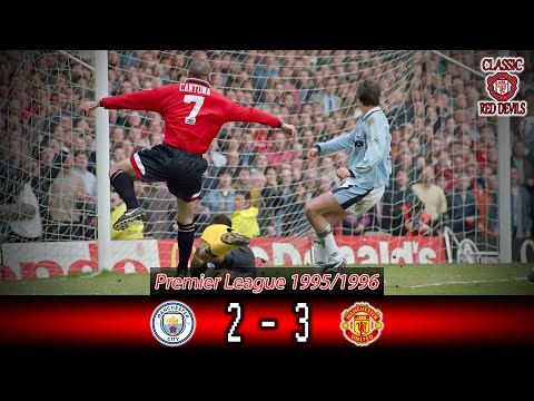 Extended Highlights Man City 2 - 3 Man Utd Premier League 1995/96 Classic Match Manchester United
