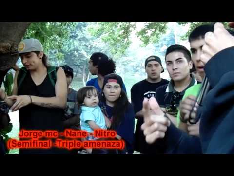 Nitro Jorgemc Nane Semifinal tripe amenaza Batallas de freestyle callejeras
