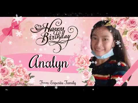 Happy Birthday Analyn from ate Jozel