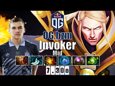 Invoker Mid | OG.bzm | BZM INVOKER GOD 15 KILLS FAST HAND COMBO | 7.30e Gameplay Highlights