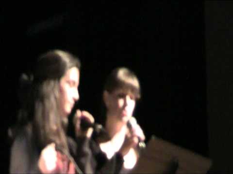 Maria do Mar Sá Machado and Ms. Belanger - CAISL Talent Show 2012