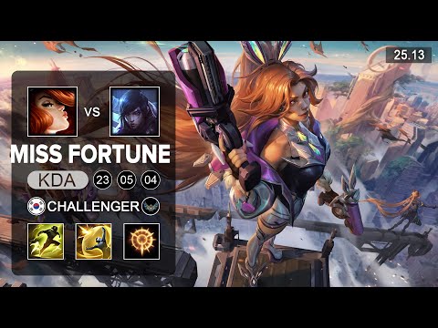 Miss Fortune vs Aphelios ADC - KR Grandmaster - Patch 25.13 Season 15