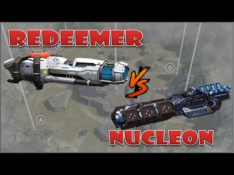 Nucleon vs Redeemer heavy weapon comparison war robots