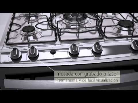 Cocina Mueller 5 H Decorato Maxxi Negro c/ Grill