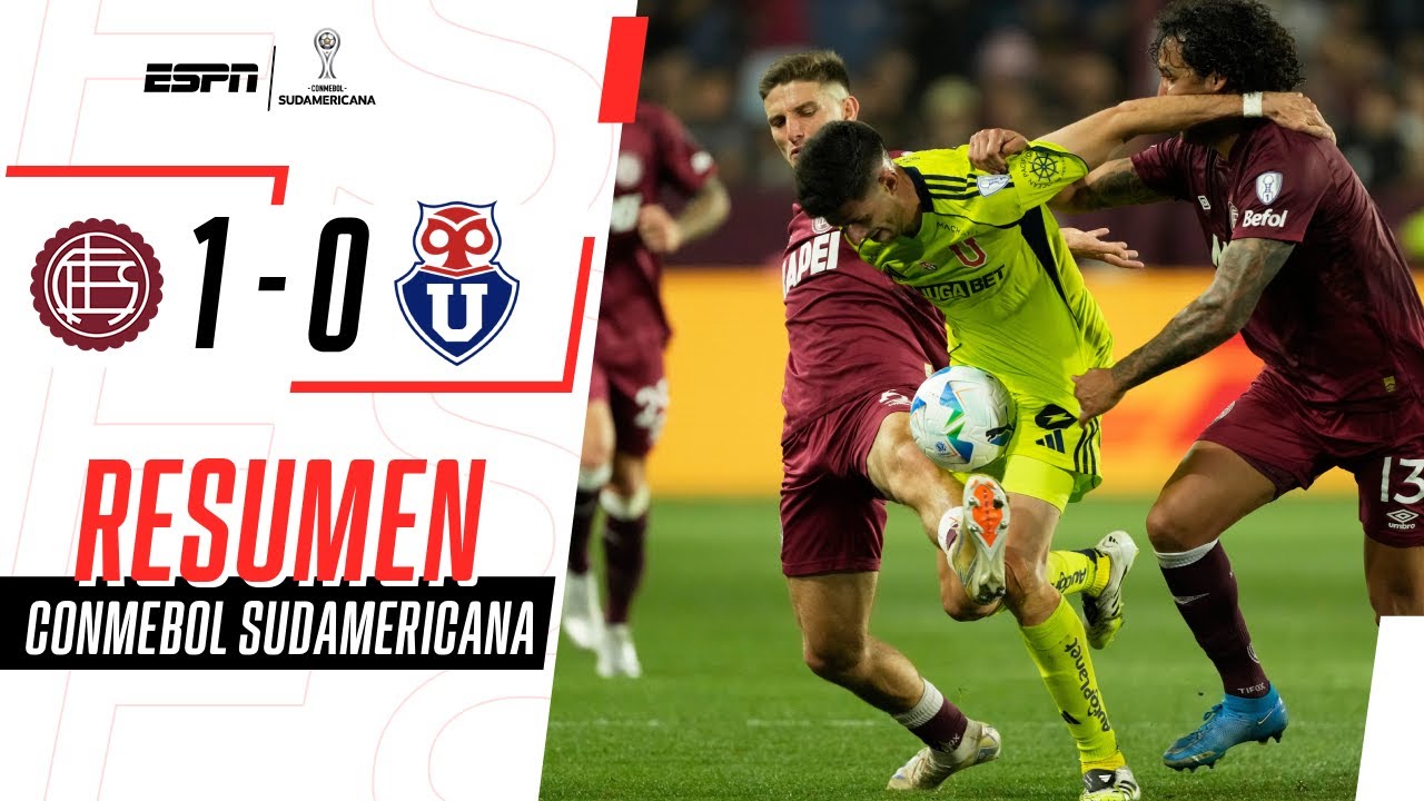 EN UN PARTIDO CON GOLES ANULADOS, LA U NO PUDO EN LANÚS | Lanús 1-0 U de Chile | RESUMEN