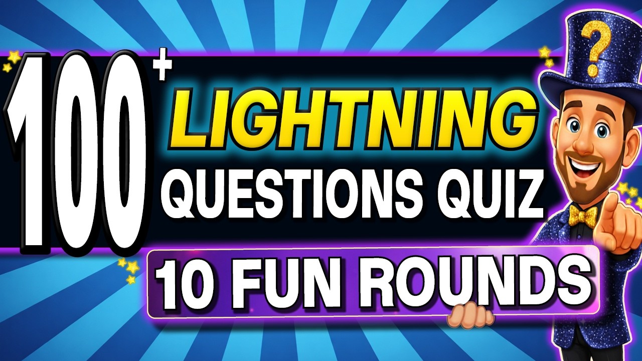 100+ MOST FUN Lightning Quiz Trivia Questions EVERYONE Should Beat!