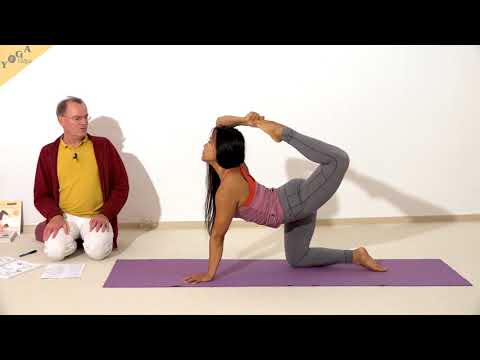 Fortgeschrittene diagonale halbe Katze Yoga-Stellung - Yoga Asana Lexikon