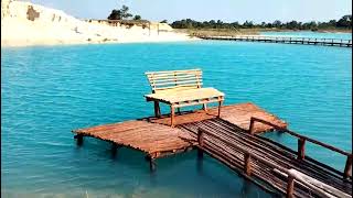 wonderful scenery Bluelake Indonesia Bintan- Sand dunes