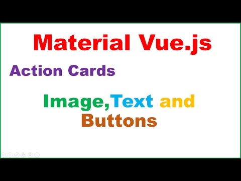 Material Vue.js Ep.04 : Action Cards - With Image,Text and Buttons