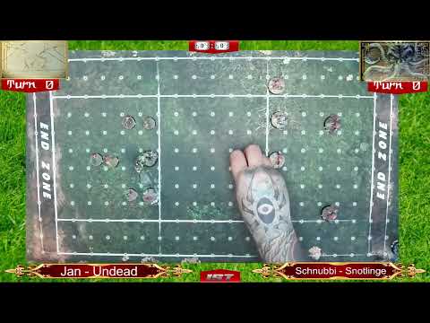 Blood Bowl Sevens - Tabletop - Fun Game - Jan vs. Schnubbi - Undead vs. Snotlings