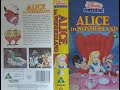 Disney S Alice In Wonderland VHS Opening And Ending Promos UK VHS 1989 Edition