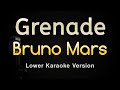 Grenade - Bruno Mars (Karaoke Songs With Lyrics - Lower Key)