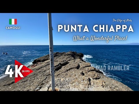 Punta Chiappa -The Edge Of Italy, Camogli, Italy | Walking Tour |4K | September 2022