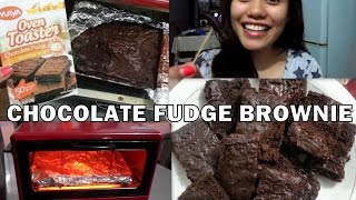 Make Chocolate Fudge Brownies using OVEN TOASTER! :)