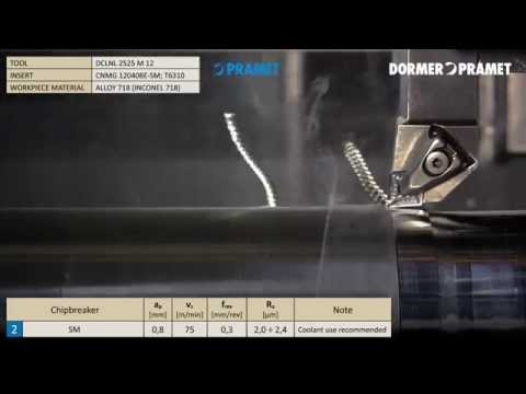 Pramet turning inserts for difficult to machine materials
