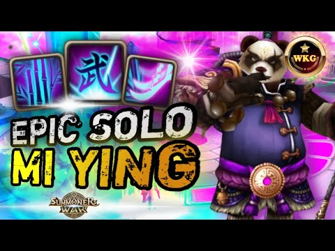 ALMIGHTY STRENGTH FROM MIYING CAN SOLO HIS ENEMIES IN RTA SUMMONERS WAR