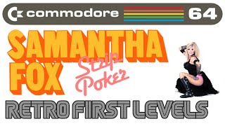 Samantha Fox Strip Poker (Full Playthrough) - Commodore 64 (Retro First Levels)