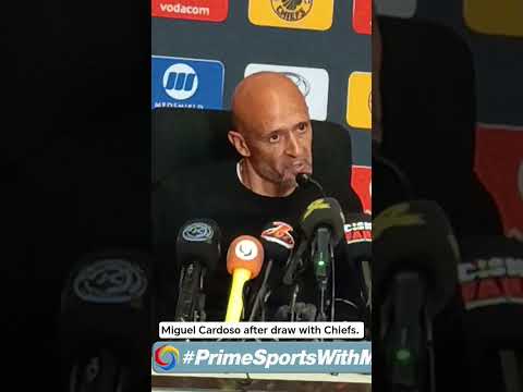 Miguel Cardoso after draw with Chiefs.