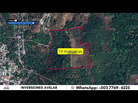 Se vende finca de 19 manzanas en 📍Huizúcar, La Libertad