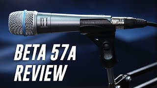 Video thumbnail for Shure Beta 57a Dynamic Mic Review / Test by Podcastage