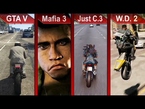 THE BIG COMPARISON 3 | GTA V vs. Mafia III vs. Just Cause 3 vs Watch Dogs 2 | PC | ULTRA