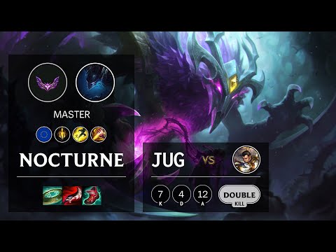 Nocturne Jungle vs Xin Zhao - EUW Master Patch 12.1