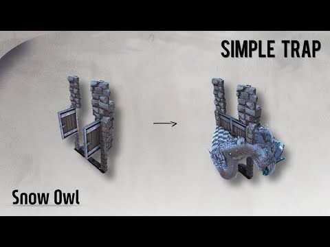 Snow Owl Trap (How to tame a Snow Owl) Ark Survival Evolved